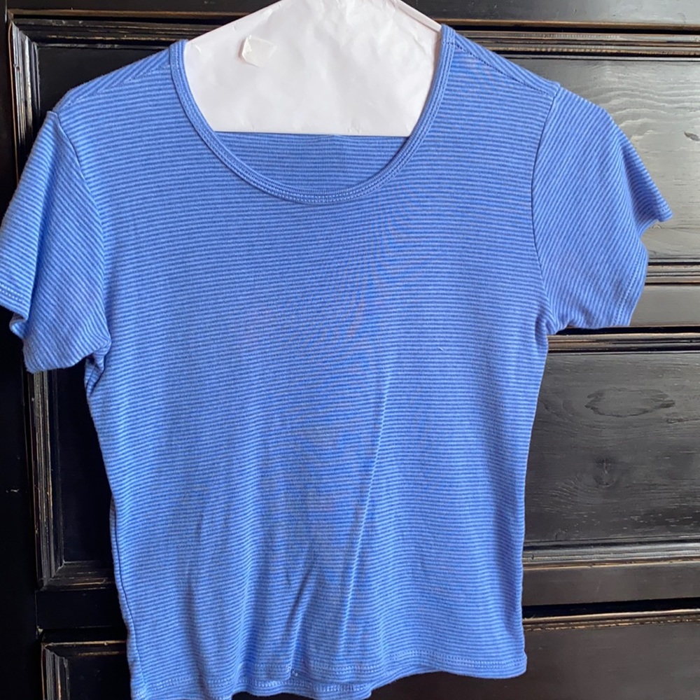 Blue stripped brandy Melville crop